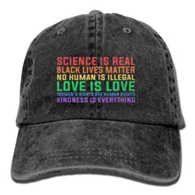 Science is Real Black Lives Matter унисекс бейсболка хлопковая джинсовая Регулируемая Кепка для гольфа s для мужчин или женщин
