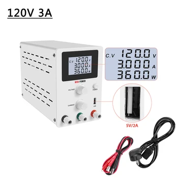 

120V 3A Lab Switching Power Supply DCAdjustable Laboratory Bench Source Digital Voltage And Current Regulator 30V