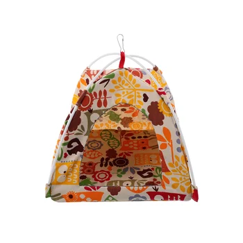 

Parrot Hanging Hammock Bird Nest Hut Foldable Hanging Bird Cage Tent Toy