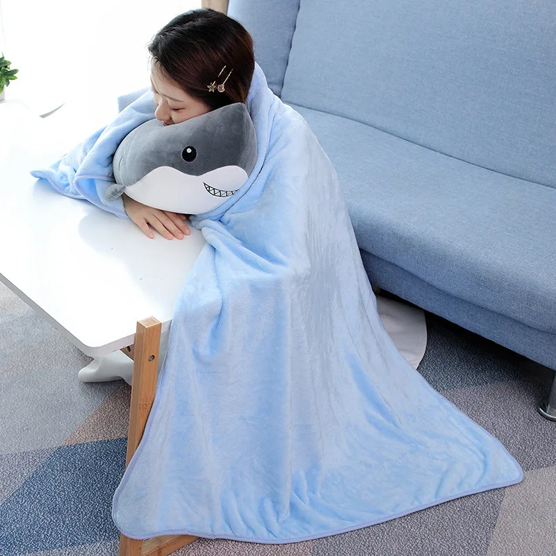 100*160 см мягкие orca mobula акула и Нарвал плюшевые подушки одеяло для детей подарок на день рождения