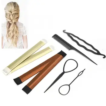 

Hairdressing Styling Supplies Kits 6pcs DIY Hair Braid Hair Styling Modeling Accessories Household Hairdresser Hair Tools Set