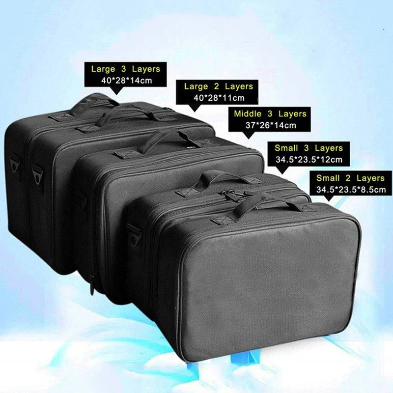 Makeup Organizer Professional Makeup Case Female Beauty Nail Box Cosmetic Case Travel Big Capacity Storage Bag Suitcases For Makeup