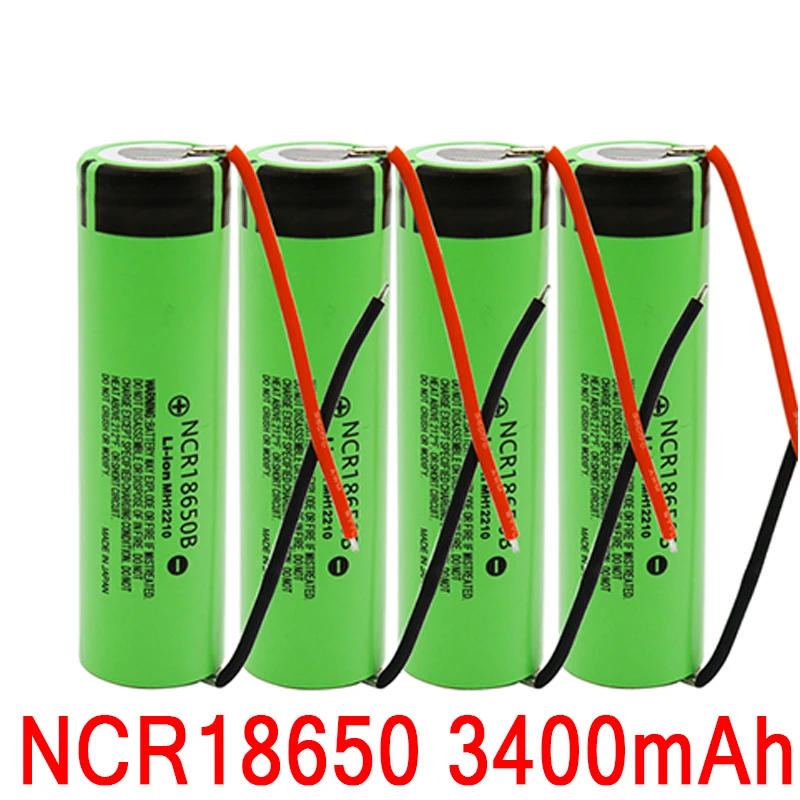 1-20PCS Original high capacity NCR18650B 3.7V 3400mAh 18650 rechargeable lithium battery for + DIY Linie | Электроника