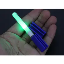 2pcs Light Stick Sea Float Led Waterproof Electronic Glowing Luminous Rock Lamp 7.7cm 6.5g Removable Night Fishing Rod Lamp