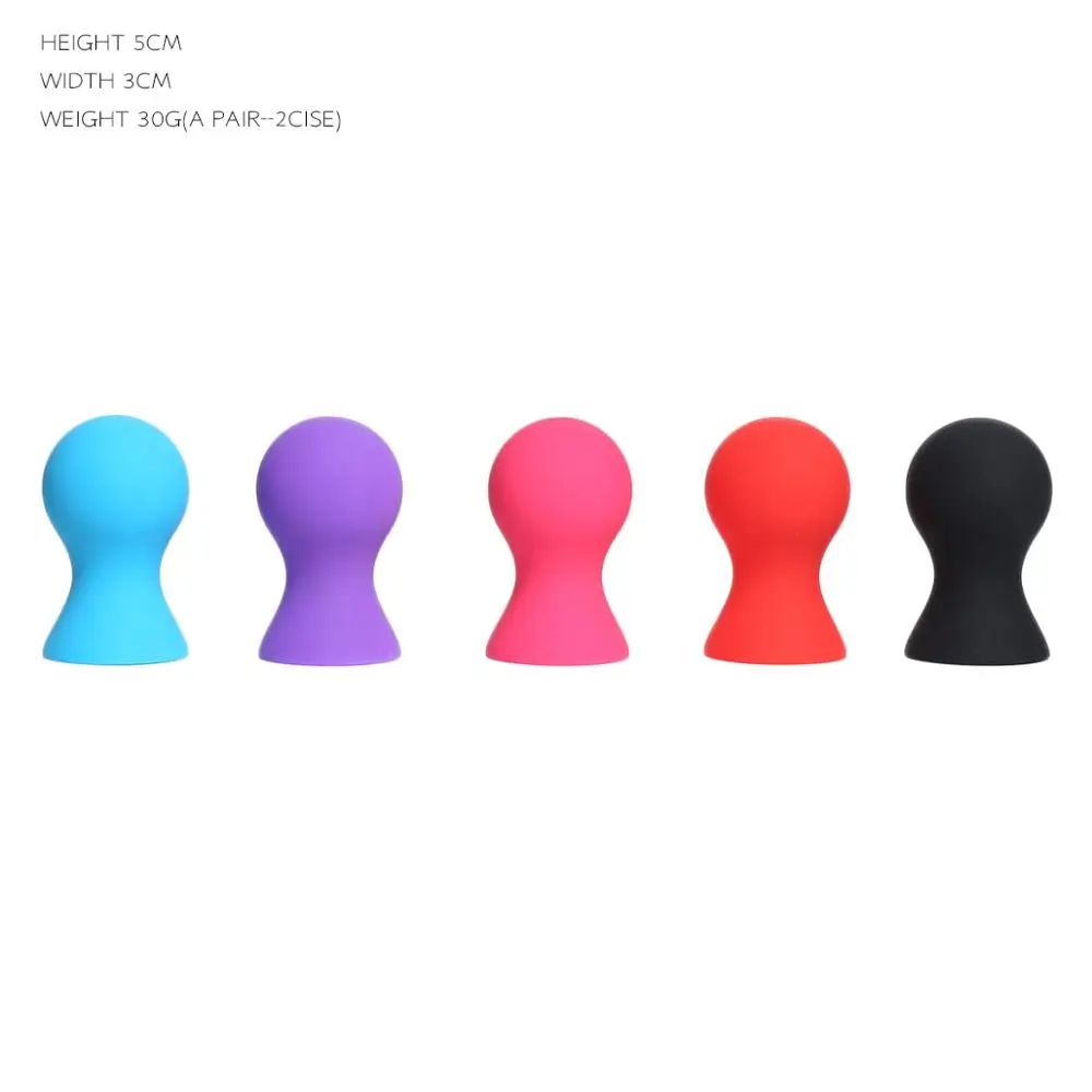 2 шт. Мини милый силиконовая соска присоски для баночной терапии стойкая краска