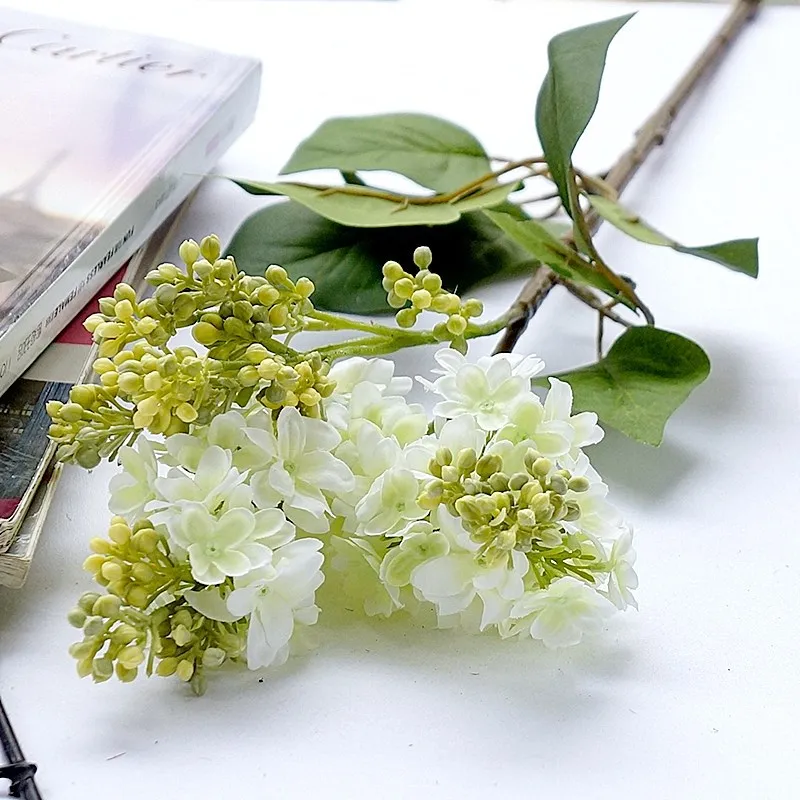  JAROWN Artificial Flowers Silk Lilac Fake Flowers Home Decoration Accessories Wedding Party Bride Bouquet DIY Material Flores (26)