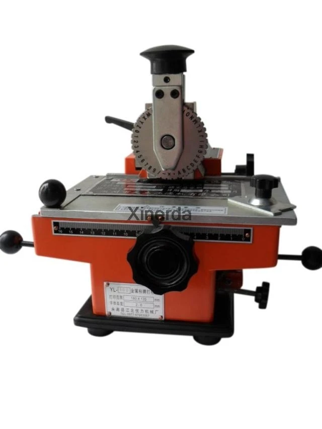 Manual Marking Machine YL-360 Semi-automatic Aluminum Labeling machine Metal label printer Range 180*35mm | Дом и сад