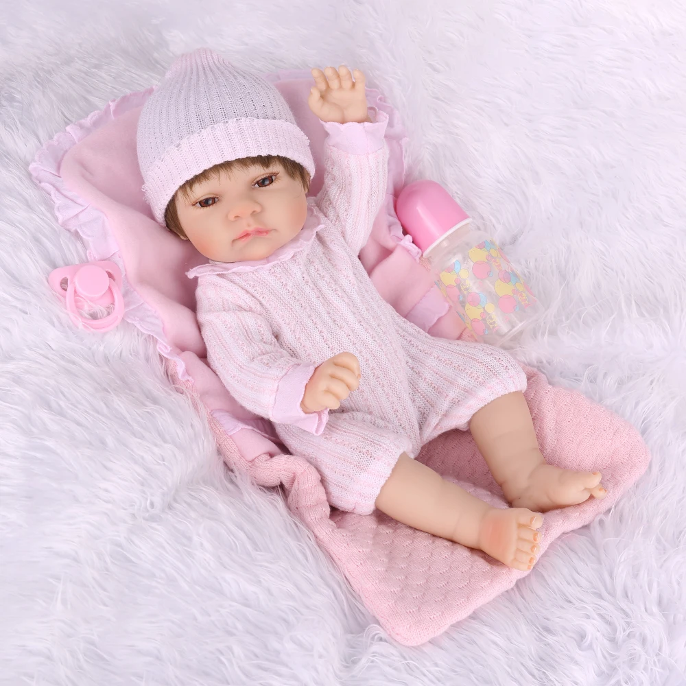 NPKDOLL игрушки Куклы реборн полный виниловые куклы реалистичный младенец дети младенческой образовательные детский приятель малыш Boneca