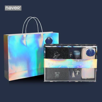 

Never Astronaut Series Gift Set School Student Back To School Supplies A5 Notebook Gel Pen Washi Tape Pencil Bag Stationary
