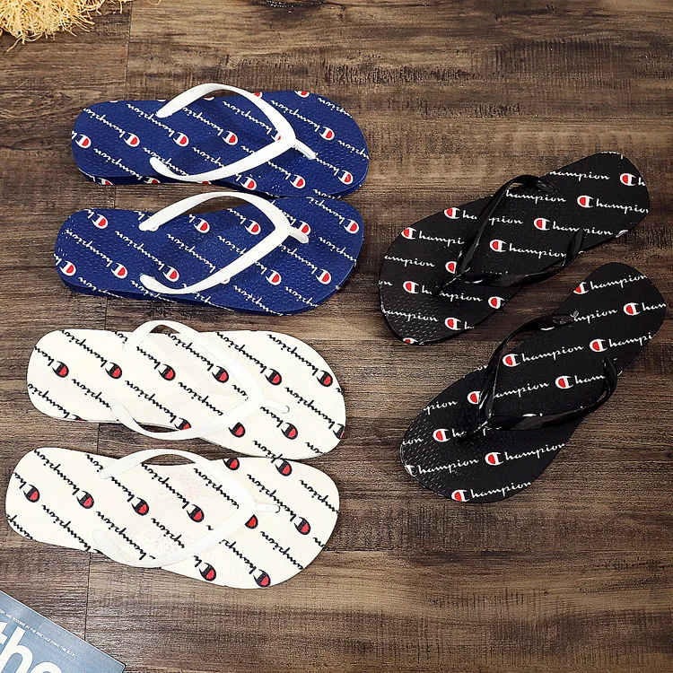 

WOMEN'S Shoes Flip-flops Students Flat Anti-slip Home Plastic Bathroom Bath Flip-flop Outer Wear Beach Slipper