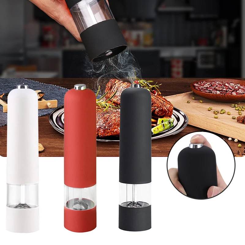 Electric Pepper Grinder Adjustable Coarseness Leak Proof Pepper Mill