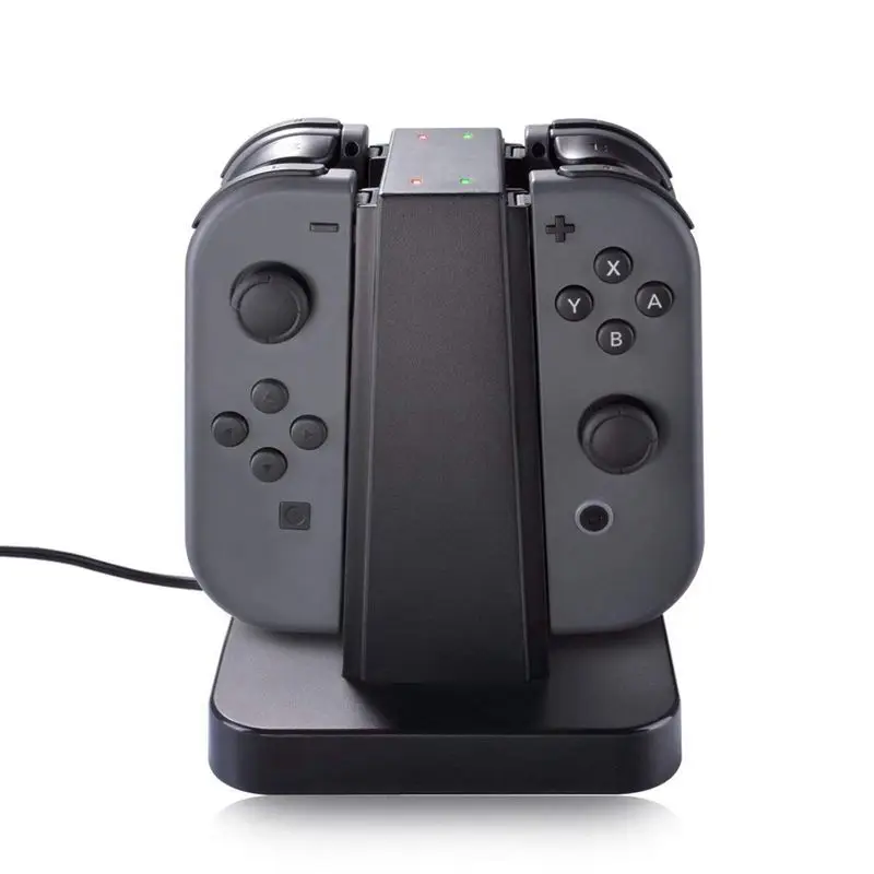 Горячая 3C-4 в 1 USB зарядная станция для nintendo Switch Joy-con, usb зарядная док-станция с Светодиодный индикатор