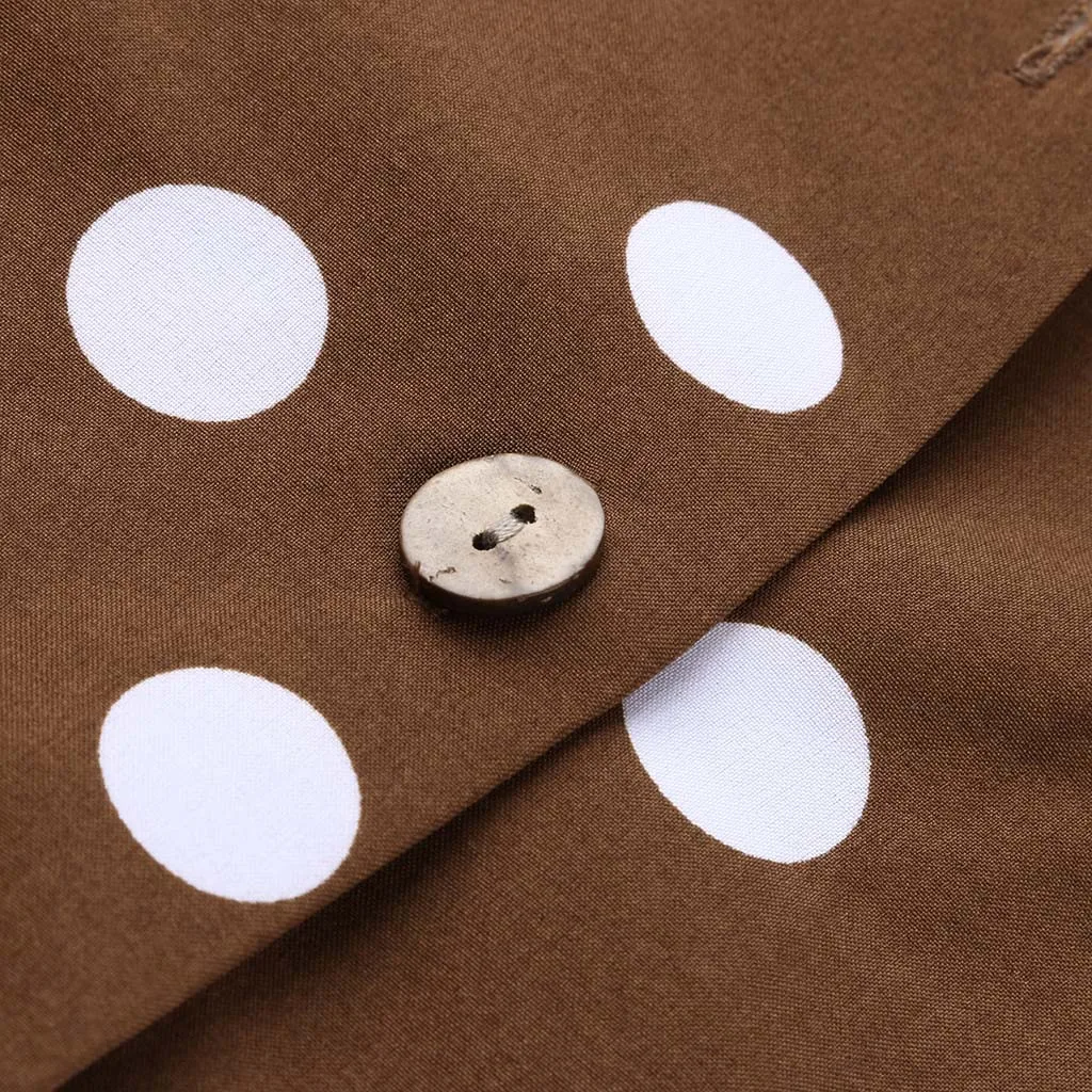 Womail, женский комбинезон, Boho, элегантный, в горошек, с длинным рукавом, модный, длинный, для девушек, комбинезон, комбинезоны, широкие, для подвижных игр, рабочая одежда