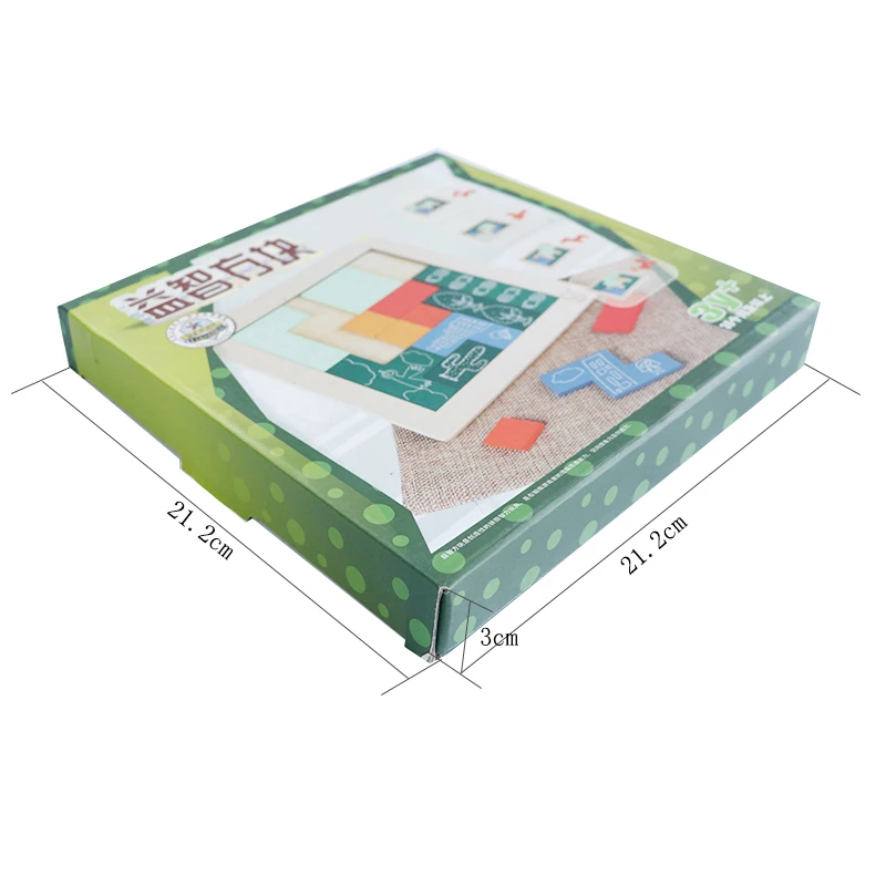 3D Деревянные Пазлы настольные Игрушки Tangram головоломка Пазлы для детей тетрис Игры развивающие игрушки для малышей деревянные подарки бесплатно