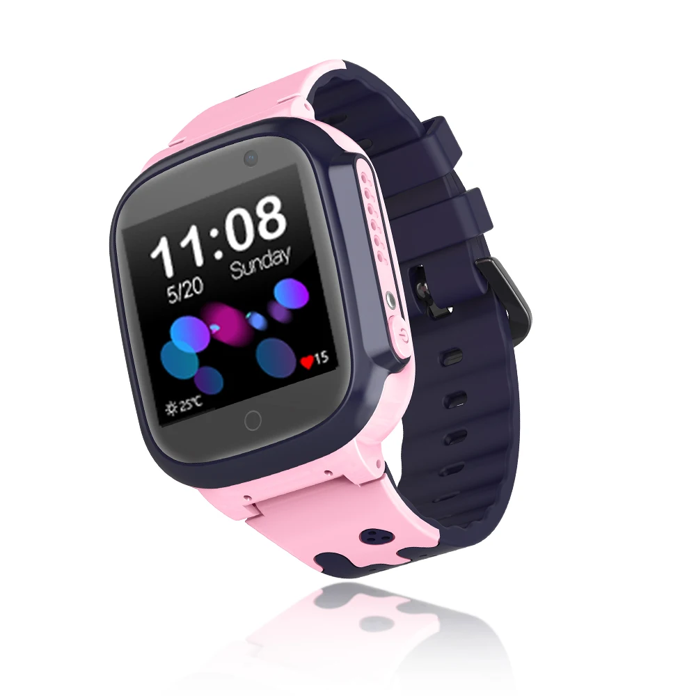 T70-Pink Детские умные часы gps LBS WiFi трекер местоположения IP67 водонепроницаемый SOS анти-потеря 2G Детские умные часы для Рождественский подарок Minibear - Цвет: T70-Pink