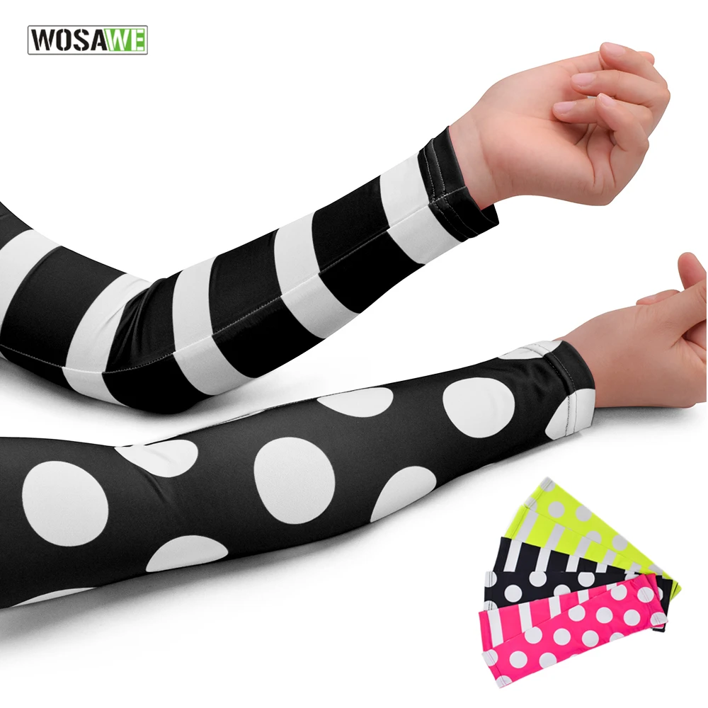 WOSAWE ледяная ткань дышащая защита от ультрафиолетовых лучей рукава для бега фитнес Баскетбол Налокотники