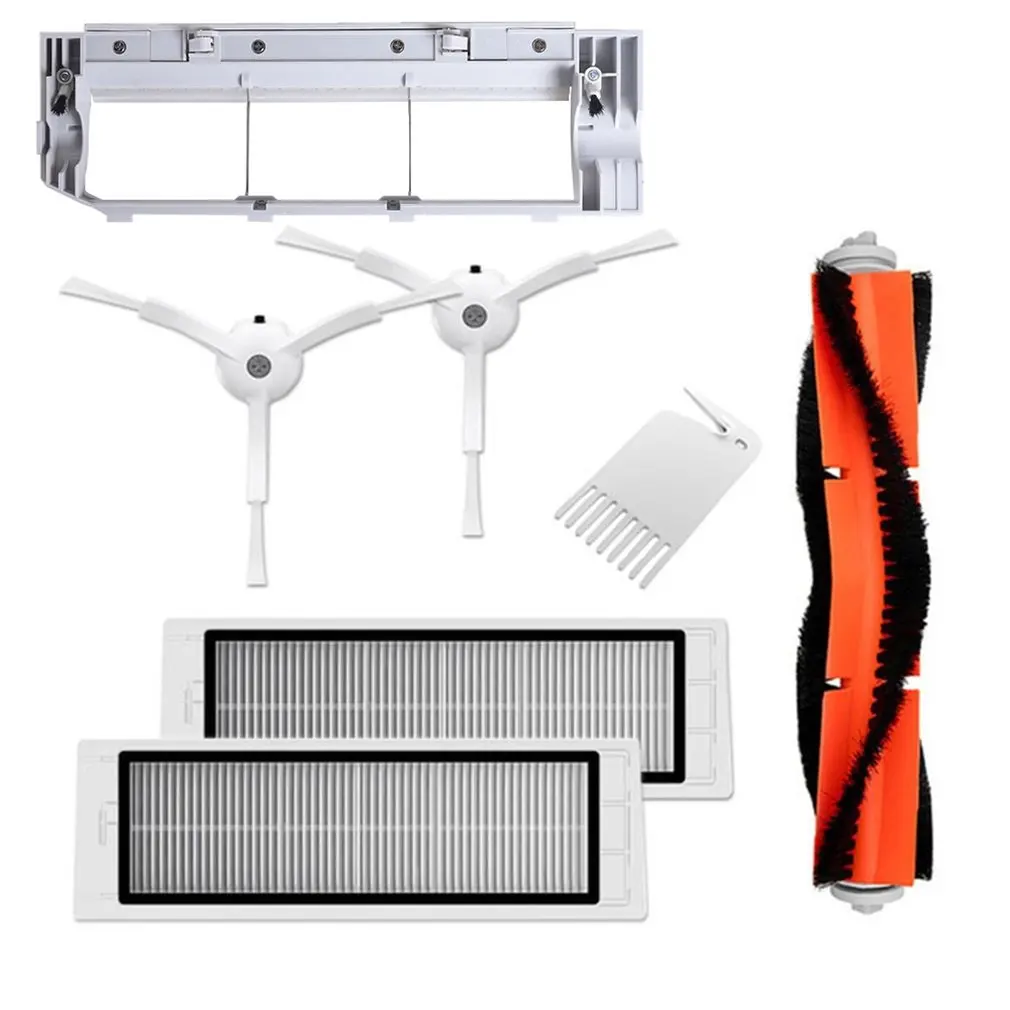 

Floor Sweeper Accessories Main brush 1 + side brush 2 + filter 2 + comb 1 + main brush cover 1 for Xiaomi Roborock