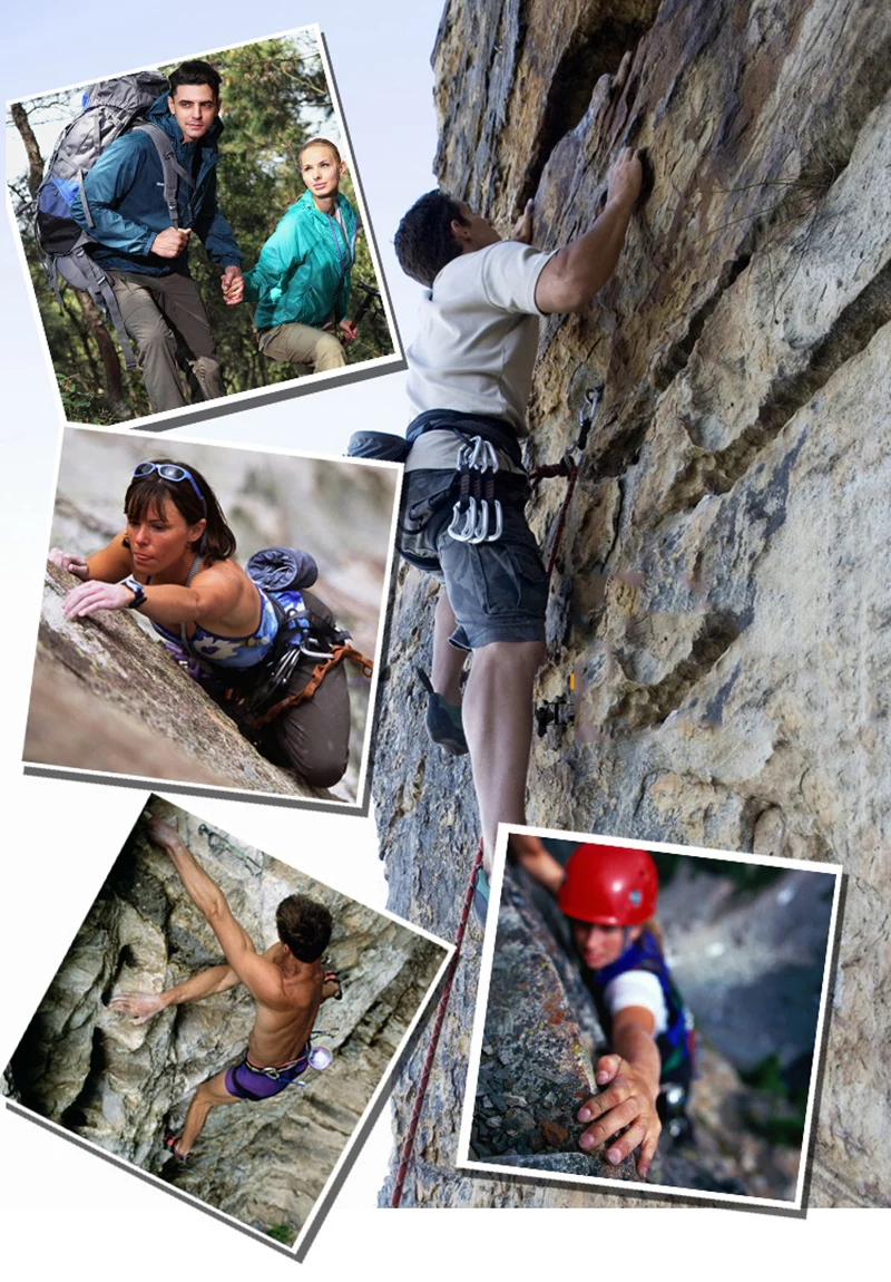 Carabiners Climbing O Shape Aluminum Outdoor Security Quickdraw Mountaineering Sports Buckle Hanging Hook Aloft Work Rescue Tool