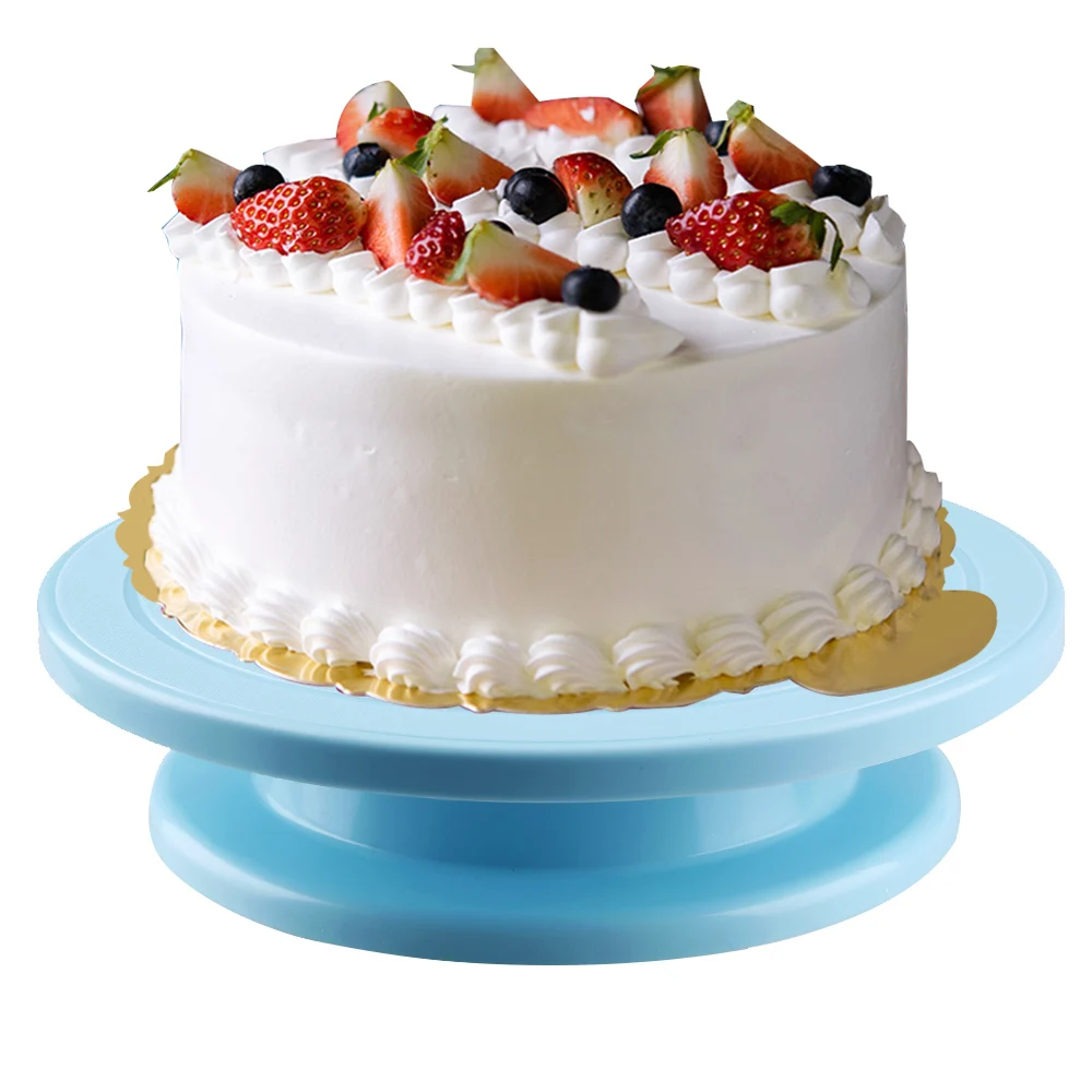 Пластиковая вращающаяся противоскользящая круглая подставка для украшения торта вращающаяся настольная тарелка для торта кухонная сковородка "сделай сам" инструмент для выпечки домашний инструмент