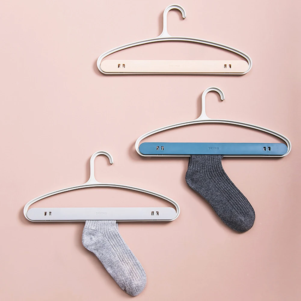 5Pcs Home Folding Sock Towel Hotel Accessory Anti-slip Neck Ties Multi Function Drying Rack Partition Clip No Trace Storage