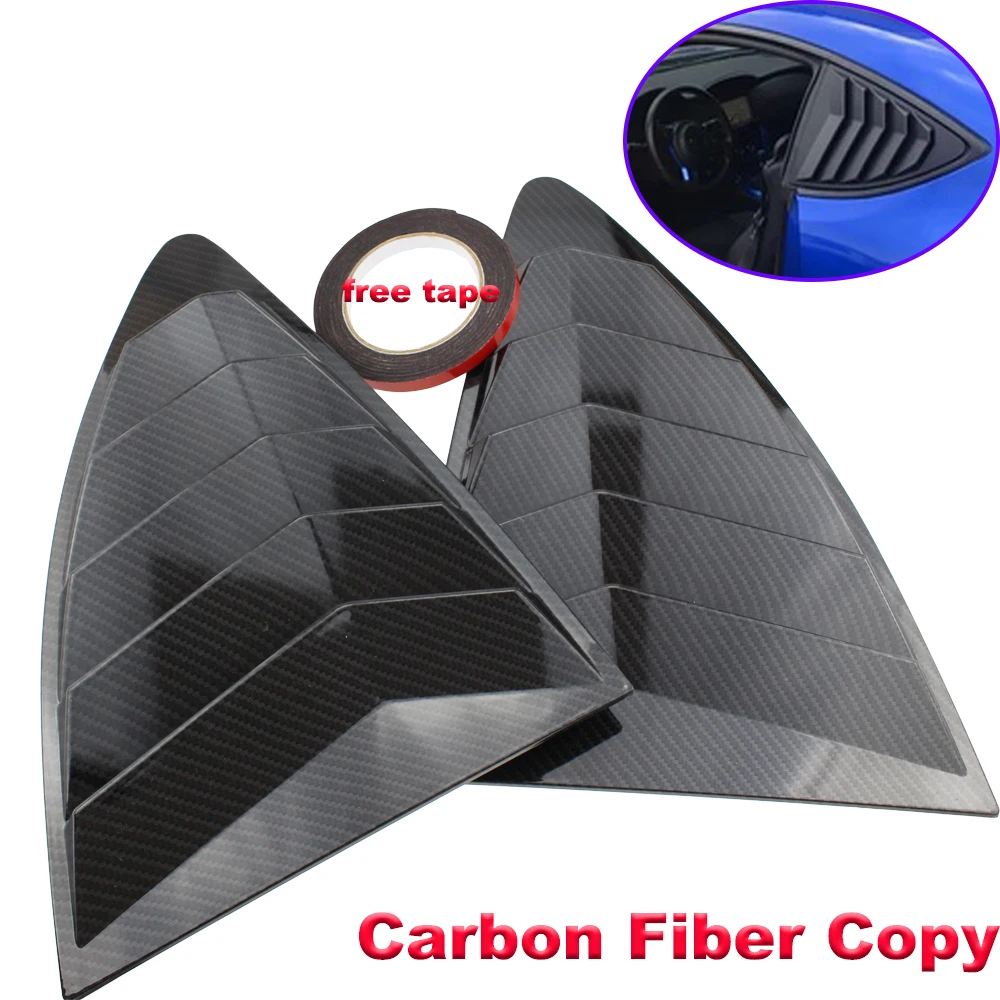 2 pcs/set Rear Quarter Window Louvers Spoiler Panel Vent for Scion FRS for Subaru BRZ Toyota 86 GT86 2013-ABS Stickers car rear window cover car side vent sticker