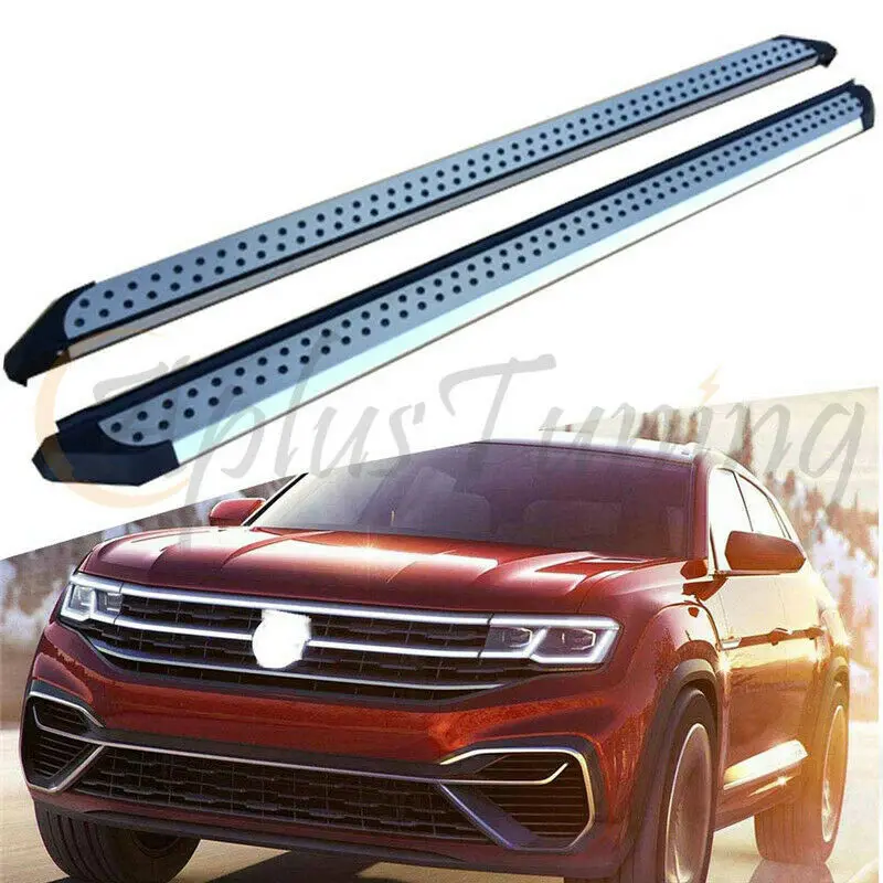 Aluminum Fit For 2018 2020 VW Atlas Side Steps Running Board Nerf Bar
