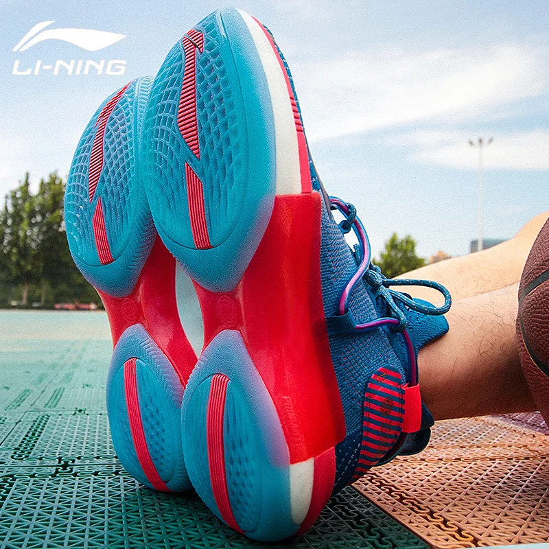 Li-Ning/Мужская Профессиональная баскетбольная обувь премиум-класса с подушкой, светильник, кроссовки с подкладкой из пены, спортивная обувь ABAP071 XYL294