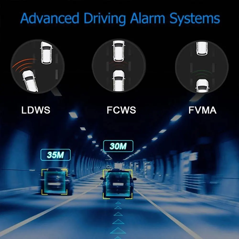 Автомобильная dvr камера 140 ° видеорегистратор с ADAS FHD 1080P или 720P ночного видения Автомобильный видеорегистратор для Android мультимедийный плеер Автомобильная камера рекордер