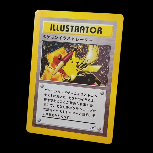8.8*6.3cm Pokemon Pikachu Illustrator Cards Pikachu Collection
