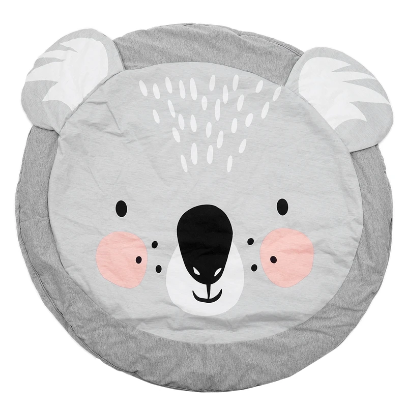 90CM Kids Play Game Mats Round Carpet Rugs Mat Cotton Crawling Blanket Floor For Room Decoration INS Baby Gifts Koal | Игрушки и хобби
