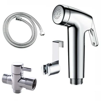 

1 Kit Toilet Bidet Sprayer Stainless Steel Handheld Bathroom Sprayer Shower Head For Bathroom Self Cleaning