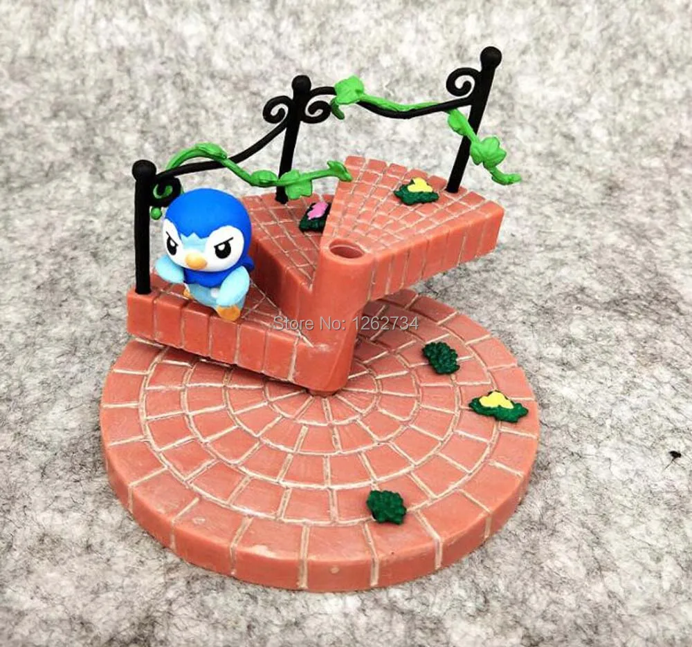 EMS 10/лот 6 шт Пикачу Espeon Rowlet Pichu Clefairy Eevee Piplup 4-6 см спиральная лестница ПВХ фигурка игрушка