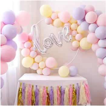 

BINGTIAN 15pcs 10inch Baby blue/Pink Latex Helium Balloons Birthday Event Party Wedding Macaron Latex Mint Green Decor Baby Sho