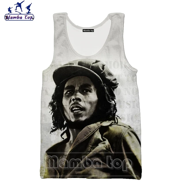 Mamba Top Bob Marley Vest 3d Print Singer Funny Undershirt Men Tank Tops  Hip Hop Women Shirt Hippie Sleeveless Harajuku Pullover - Tank Tops -  AliExpress