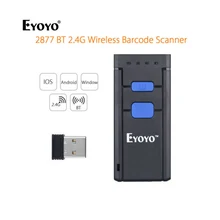 

Eyoyo Wireless Bluetooth 1D Barcode Scanner Mini Laser Code Reader 2.4G Wireless & Wired Pocket Bar Code Gun IOS Android