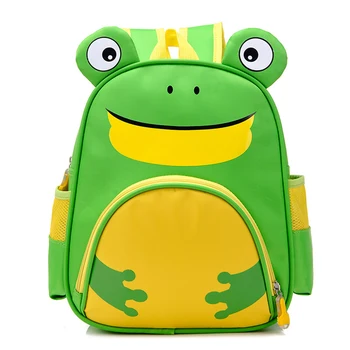 

3D Zipper Waterproof Cute Adjustable Strap Cartoon Animal Lovely Nylon Travel Kids Backpack Kindergarten Girls Boys School Bag