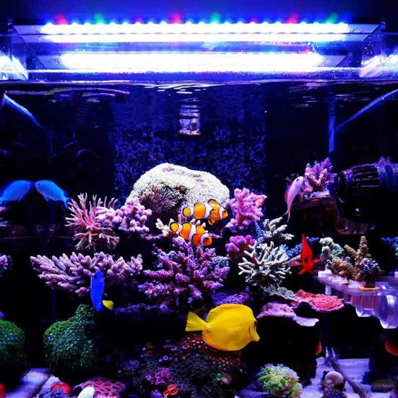 Chihiros 30 Вт 50 см светодиодный аквариумный светильник для переменного тока, 50-60 см майка 54SMD 2200LM 5 цветов светодиодный водные аквариумные аквариум лампа коралловый лампа