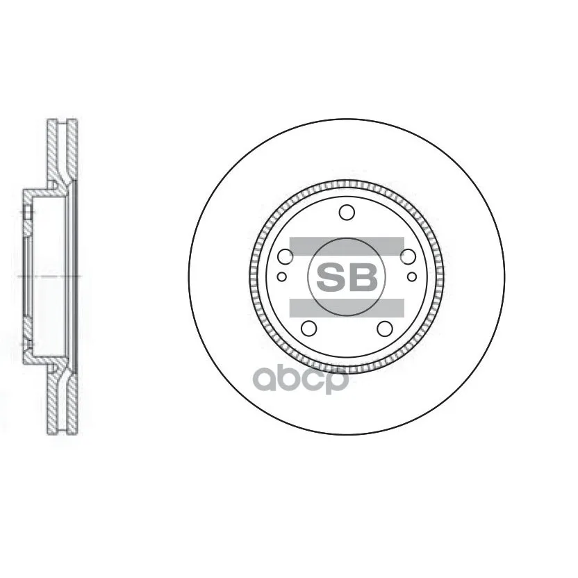 Диск Тормозной Sangsin brake арт. SD1048