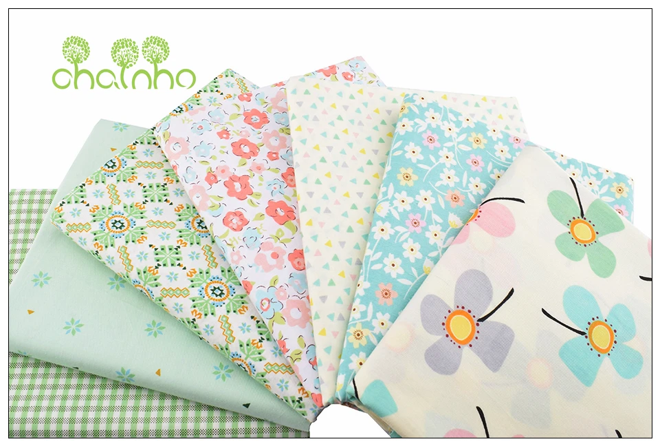 Chainho, Цветочная серия, саржевая хлопковая ткань с принтом, Лоскутная Одежда для рукоделия, швейная стеганая одежда для малышей и детей, материал постельного белья