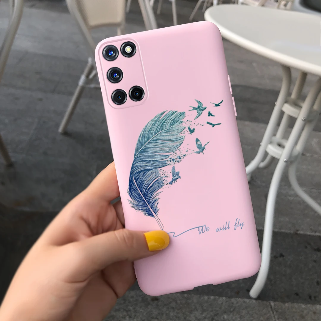 Phone Case For OPPO A52 Case Oppo A72 A92 Silicone Flower Cloud Prnited Back Cover For oppoA52 A 52 72 A92 TPU Bumper Shell Bags cases for oppo cases