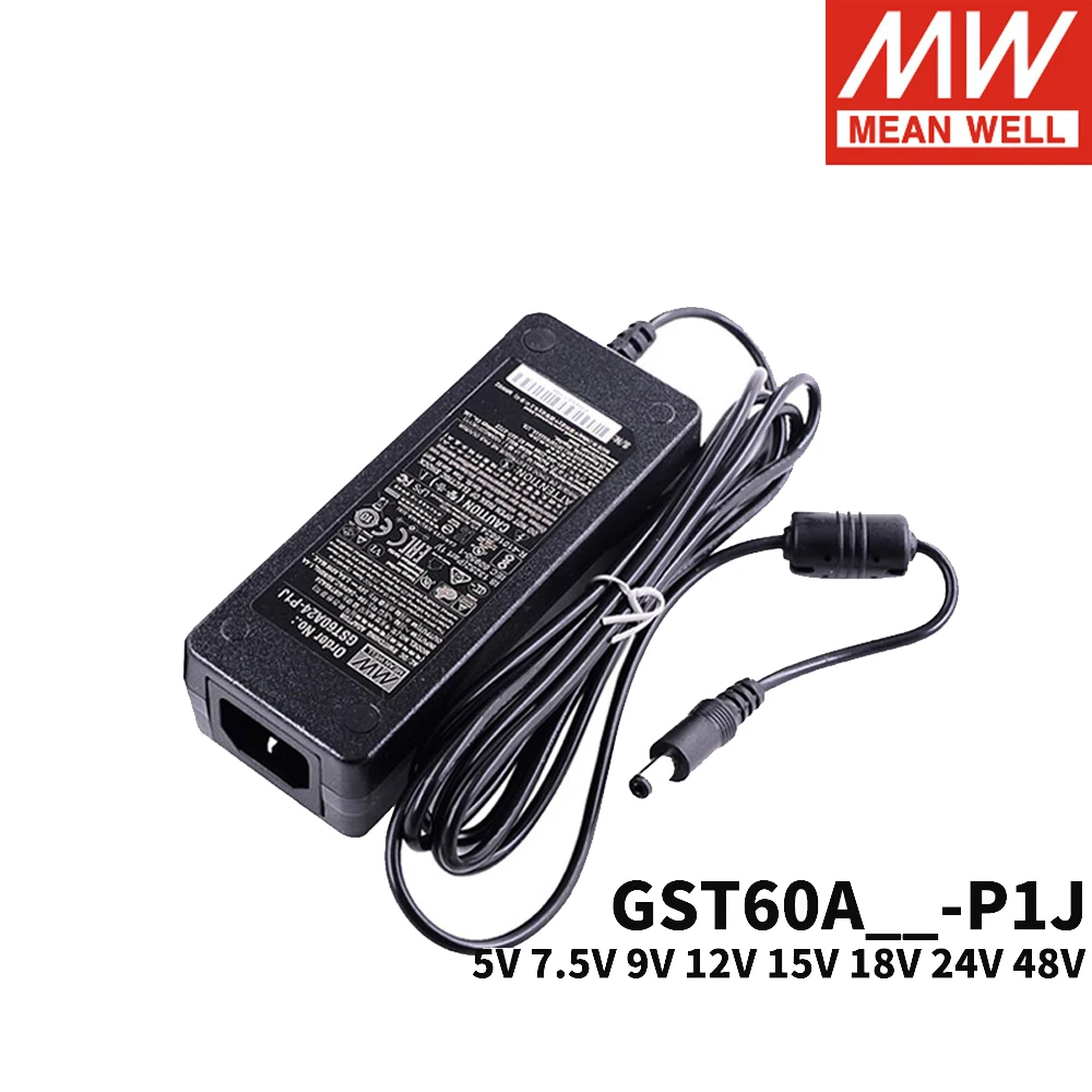 MEAN WELL GST18A GST25A GST40A GST60A P1J промышленный адаптер 5 в 7 9 12 В 15 18 24 28 48 импульсный источник