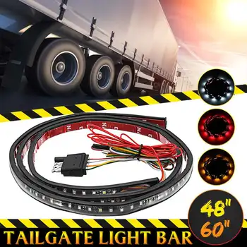 

12V 60"/48" Flexible LED Strip DRL Running Light Car Truck Tailgate Turn Signal LED Light Bar Waterproof Reverse Brake Light