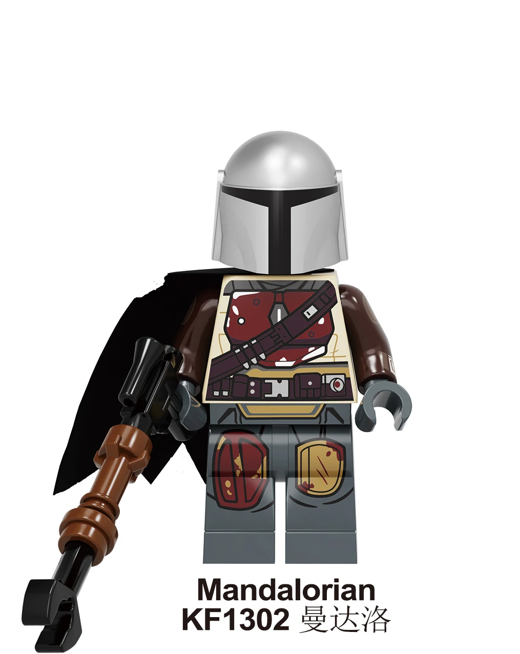 KF1302 Without Box Строительные блоки juguetes Wars Baby Yoda Rey PoE Dameron мандалор Джанго Фетт драбатан фигурки подарок игрушки для детей KF6111 - Цвет: KF1302 Without Box