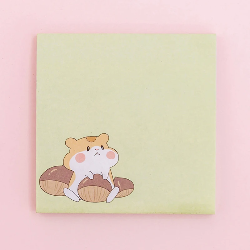 12 упаковок блокнотов для заметок Липкие заметки Kawaii мультяшный хомяк бумажный блокнот дневник в стиле Скрапбукинг наклейки канцелярские блокноты для офиса и школы