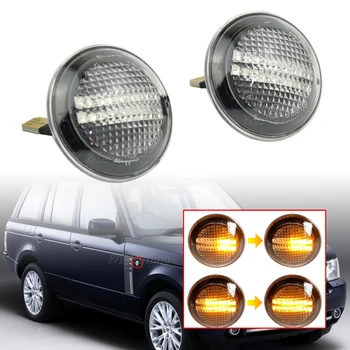 

2pcs Led Dynamic Turn Signal Side Marker Light Sequential Blinker Light Side Repeater For Land Rover Range Rover L322 2002-2012
