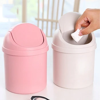 

Household Mini Small Waste Bin Desktop Trash Basket Trash Can For Table Home Office Garbage Basket Cleaning Tools