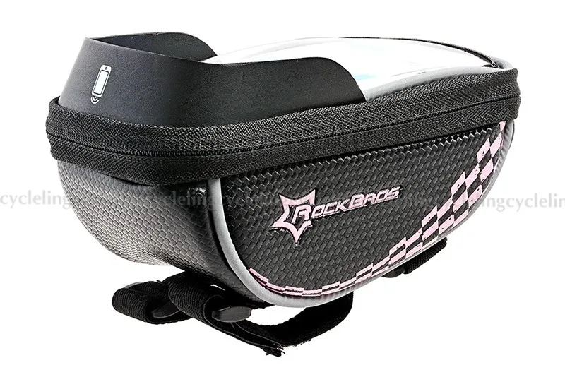 ROCKBROS Mountain Road Cycling Bike Bicycle Frame Pannier With Shade Baffle Front Tube Phone Touch Bag For