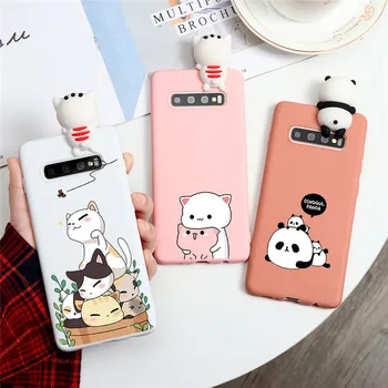 

Silicone TPU Phone Case For Samsung Galaxy S9 S8 S10 S20 Plus S10e S7 Edge Note 10 8 9 Lite Plus J5 J7 2017 Coque Cartoon Couple