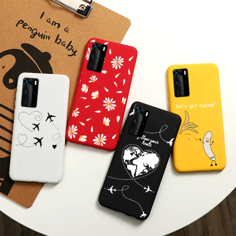 Чехол с картой мира для Huawei P40 Pro Lite 4G 5G E силиконовые чехлы телефонов милым