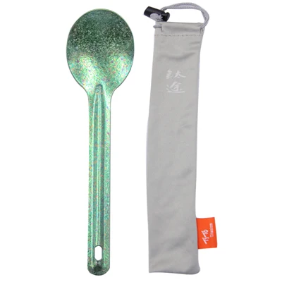 TiTo titanium spork походная ложка из титанового сплава вилка для пикника Сверхлегкая Экологичная Титановая посуда портативная - Цвет: brightlyspoon